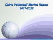 China Volleyball Market Report 2017-2022