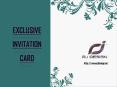 Exclusive Invitation Card PowerPoint PPT Presentation