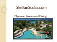 Myanmar Liveaboard Diving (1) PowerPoint PPT Presentation