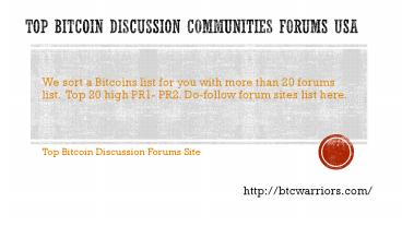 Best Cryptocurrency Forums USA