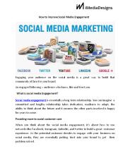 How to improve Social Media Engagement