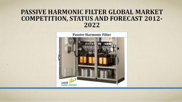 Global Passive Harmonic Filter Market Competition, Status and Forecast 2012-2022