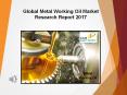 Global Metal Working Oil Market Research Report 2017 PowerPoint PPT Presentation