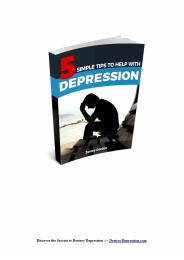 Effective and Simple Tips To Help Depression