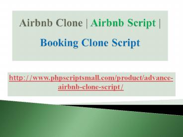 Airbnb Clone | Airbnb Script | Booking Clone Script - phpscriptsmall