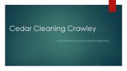 Corporate & Commercial Cleaning Services Crawley