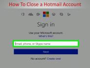 How To Close a Hotmail Account?
