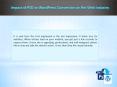Impact of PSD to WordPress Conversion on the Web Industry (1) PowerPoint PPT Presentation