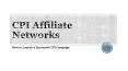 CPI Affiliate Networks PowerPoint PPT Presentation