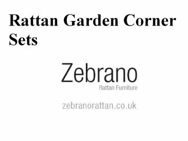 Rattan Garden Corner Suits
