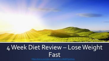 Fat loss Scale Deceit - 4 Week Diet Review
