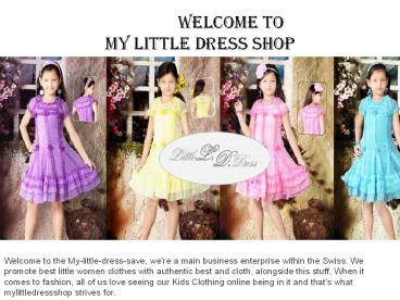 Kids Clothing online