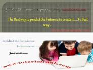 COM 425  Course Inspiring minds / tutorialrank.com