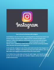 Business with-Social Media-Instagram