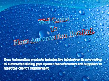 Sliding Gates Manufacturers in Delhi