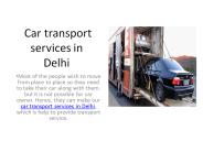 Car transport in delhi