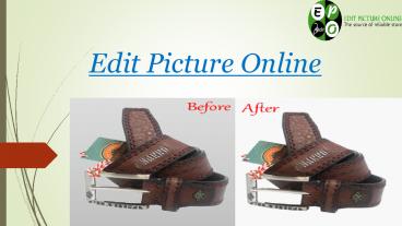 Edit Picture Online - Cut Out Picture Background Service