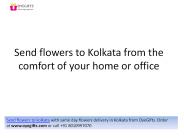 Send Flowers To Kolkata