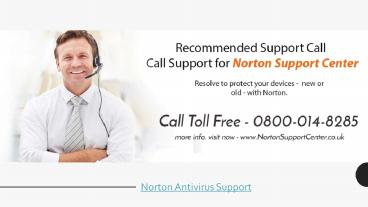 Norton Antivirus Support
