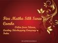 Five Matka Silk Saree Combo Online by Teleone at Best Prices