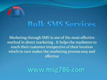 Bulk SMS Services