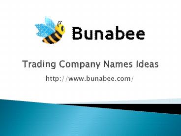 Trading Company Names Ideas