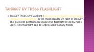 Tank007 high power uv flashlight tk566 365nm 3 w