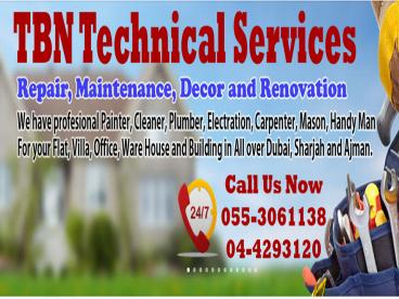 TBN Technical Services Dubai Building Maintenance and Handy Man