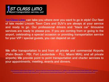 Airport Transportation West Palm Beach FL (1)