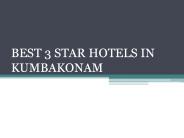 Kumbakonam Budget Hotels