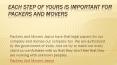 Each Step Of Yours Is Important For Packers And Movers (1) PowerPoint PPT Presentation