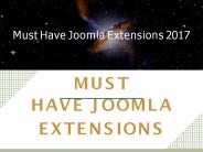 Best Must Have Joomla Extensions 2017