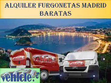 alquiler furgonetas Madrid baratas