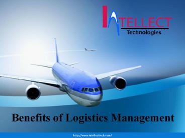 Benefits Of Logistics Management
