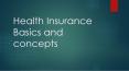 Health Insurance Basics and concepts PowerPoint PPT Presentation