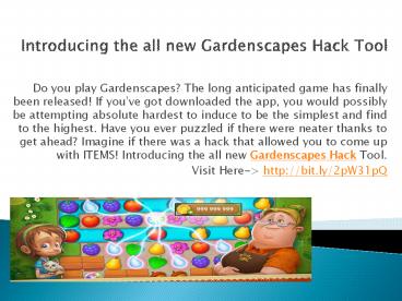 Introducing the all new Gardenscapes Hack Tool