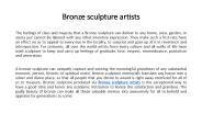 Bronze sculpture artists (1)