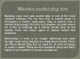 Wooden model ship kits PowerPoint PPT Presentation