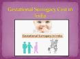 Gestational Surrogacy Cost in India 13 oct 17.pptx PowerPoint PPT Presentation