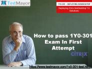 Citrix 1Y0-301 Free Demo Questions