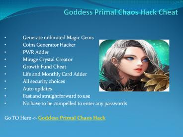 Goddess Primal Chaos Hack Cheat