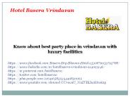 Party Hall in Vrindavan