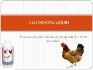 Calcium tonic for poultry