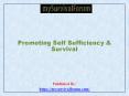 Promoting Self Sufficiency & Survival PowerPoint PPT Presentation