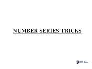 Number Series Tricks