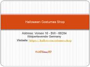 Halloween Costumes Shop