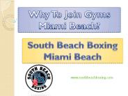Best Gyms Miami Beach