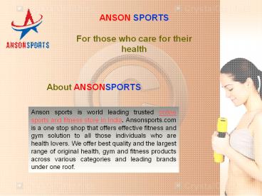 home gym packages in India  -  Anson sports