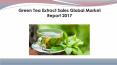 Green tea extract sales global market report 2017 PowerPoint PPT Presentation