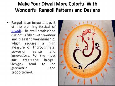 Make Your Diwali More Colorful With Wonderful Rangoli Patterns and Design